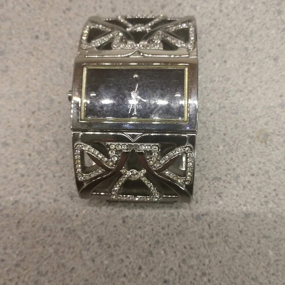 Guess Silver Rectangle Watch - Picture 4 of 4